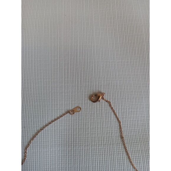 Rose Gold Copper Toned Lightweight Metal State of Texas Shaped Pendant Necklace - Picture 9 of 9